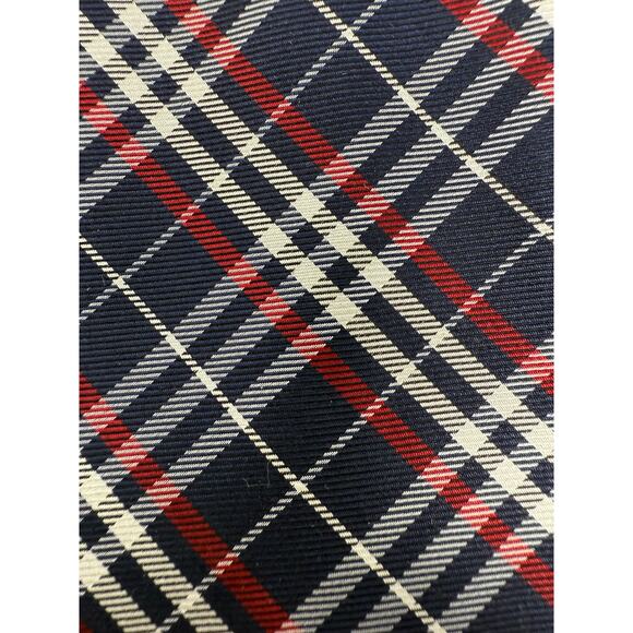 Polo Ralph Lauren Tie Men's Red and Blue Tartan Plaid 100% Silk Classic Necktie - Picture 2 of 8